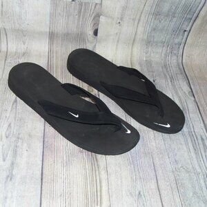 NIKE Celso Girl Black Thong Sandals Womens Size 11